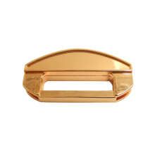Fashion Handbag Accessories Rose Gold Colored Metal Plate, Metal Handbag Lock